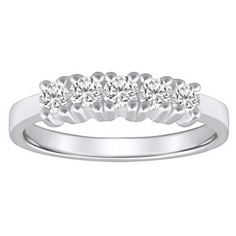 Alyson Layne 14k Gold 1/2 Carat T.W. Diamond 5-Stone Wedding Ring