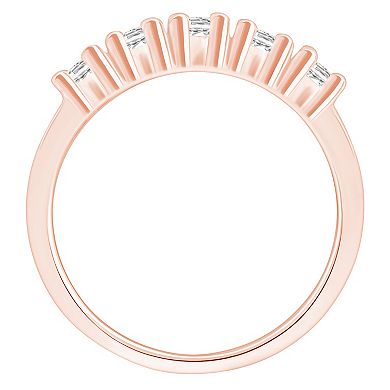Alyson Layne 14k Gold 1 Carat T.W. Diamond 5-Stone Wedding Ring
