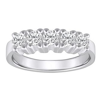 Alyson Layne 14k Gold 1 Carat T.W. Diamond 5-Stone Wedding Ring