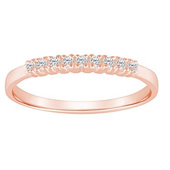 Alyson Layne 14k Gold 1/7 Carat T.W. Diamond 9-Stone Wedding Ring