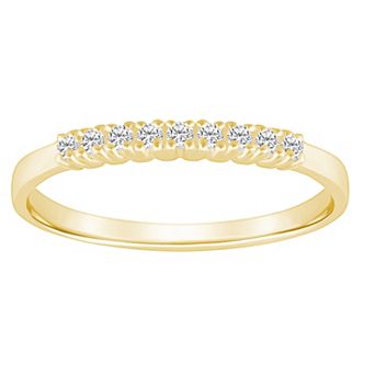 Alyson Layne 14k Gold 1/7 Carat T.W. Diamond 9-Stone Wedding Ring