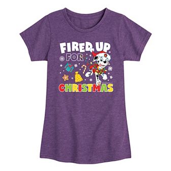 Girls 7-16 Paw Patrol Christmas Marshall Graphic Tee