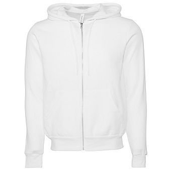 Canvas Unixex Zip-up Polycotton Fleece Hooded Sweatshirt / Hoodie