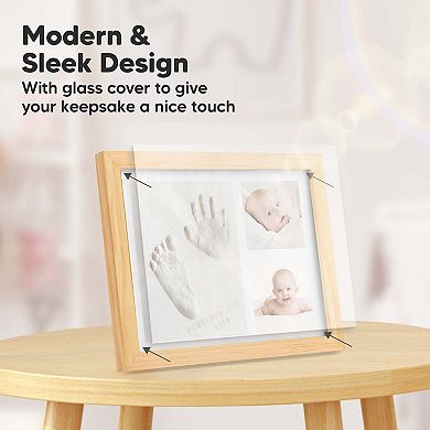 KeaBabies Solo Baby Hand and Footprint Kit, Baby Keepsake Picture Frames, Handprint Kit for Newborns