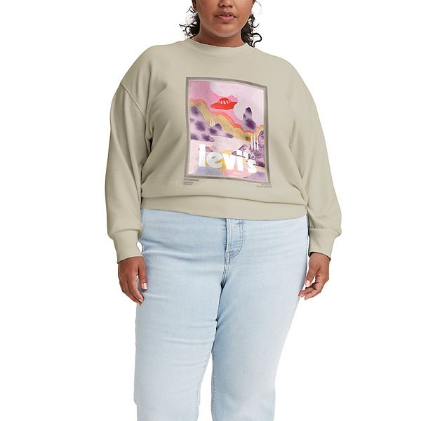 Plus Size Levi s Standard Graphic Crew Sweatshirt