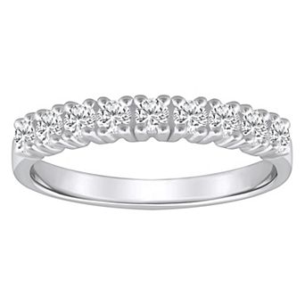 Alyson Layne 14k Gold 1/2 Carat T.W. Diamond 9-Stone Wedding Ring