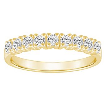 Alyson Layne 14k Gold 1/2 Carat T.W. Diamond 9-Stone Wedding Ring