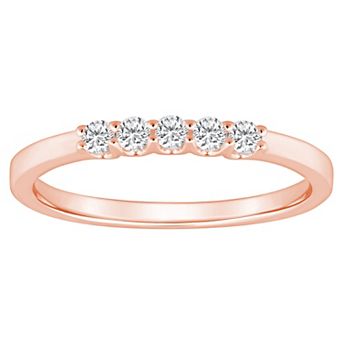 Alyson Layne 14k Gold 1/4 Carat T.W. Diamond 5-Stone Wedding Band