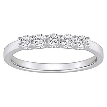 Alyson Layne 14k Gold 1/3 Carat T.W. Diamond 5-Stone Wedding Band