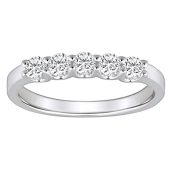 Alyson Layne 14k Gold 1/2 Carat T.W. Diamond 5-Stone Wedding Band