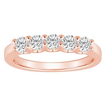 Alyson Layne 14k Gold 3/4 Carat T.W. Diamond 5-Stone Wedding Ring