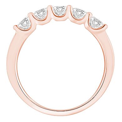 Alyson Layne 14k Gold 1 Carat T.W. Diamond 5-Stone Wedding Ring