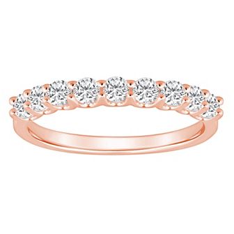 Alyson Layne 14k Gold 5/8 Carat T.W. Diamond 9-Stone Wedding Band