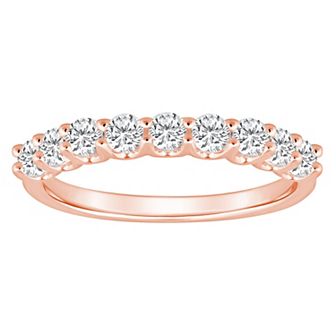 Alyson Layne 14k Gold 9/10 Carat T.W. Diamond 9-Stone Wedding Band