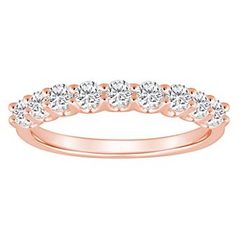 Alyson Layne 14k Gold 9/10 Carat T.W. Diamond 9-Stone Wedding Band