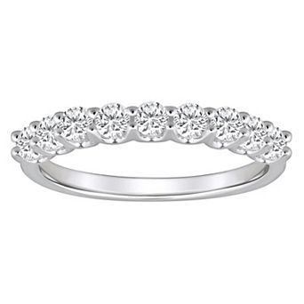 Alyson Layne 14k Gold 9/10 Carat T.W. Diamond 9-Stone Wedding Band