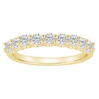 Alyson Layne 14k Gold 9/10 Carat T.W. Diamond 9-Stone Wedding Band
