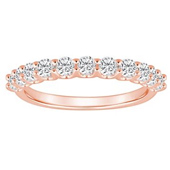 Alyson Layne 14k Gold 3/4 Carat T.W. Diamond 11-Stone Wedding Band