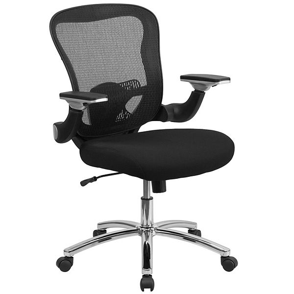 Emma and Oliver Mid-Back Black Mesh Swivel Ergonomic Office Chair ...