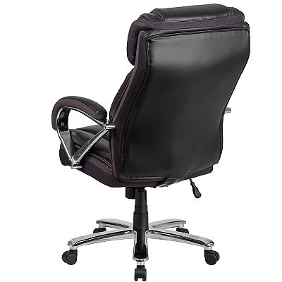 Emma and Oliver 500 lb. Big & Tall Brown LeatherSoft Ergonomic