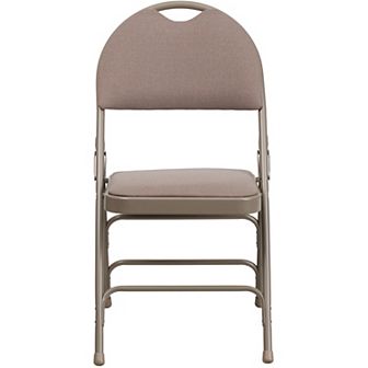 Emma and Oliver 4 Pack Home & Office Easy-Carry Party Events Padded Folding Chair