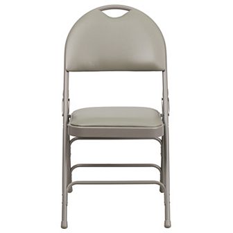 Emma and Oliver 4 Pack Home & Office Easy-Carry Party Events Padded Folding Chair