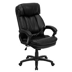 Emma + Oliver Black Ergonomic High Back Adjustable Gaming Chair with 4D  Armrests, Head Pillow and Adjustable Lumbar Support with Black Stitching