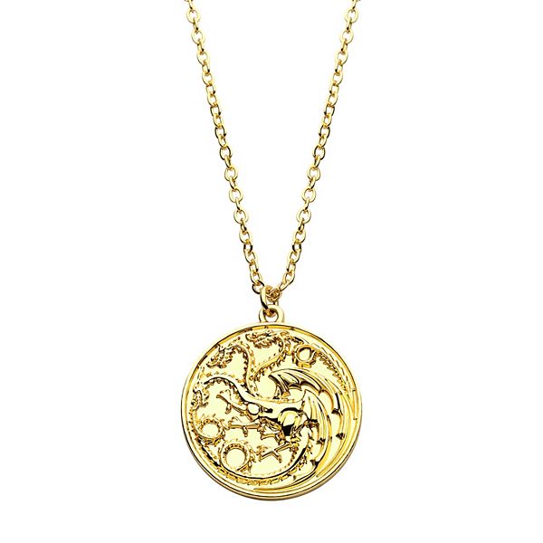 House of The Dragon Targaryen House Sigil Medallion Necklace