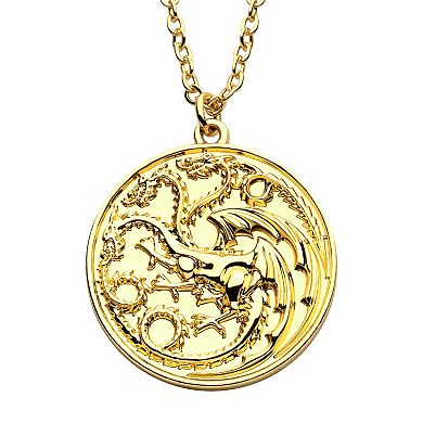 House of The Dragon Targaryen House Sigil Medallion Necklace