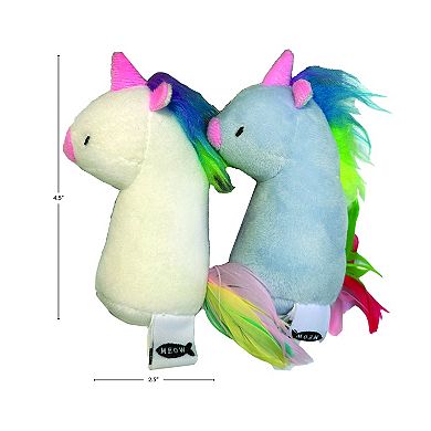 Meow 2-Pack Unicorn Catnip Cat Toys