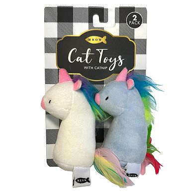 Meow 2-Pack Unicorn Catnip Cat Toys