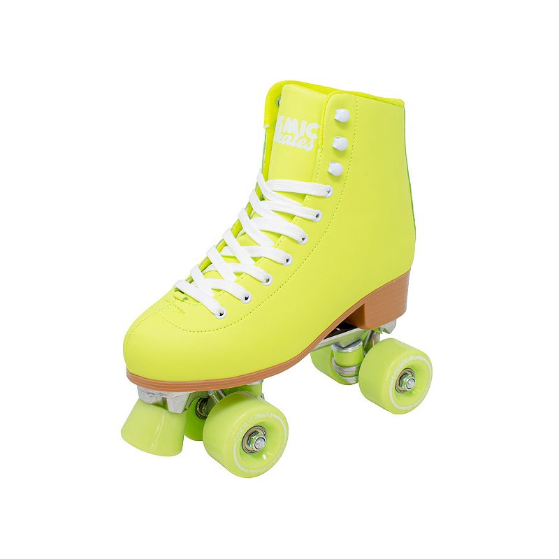 Cosmic Skates Womens Josie Neon Roller Skates, Green, 6