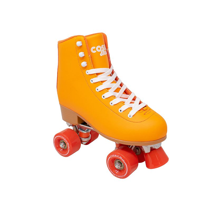 Cosmic Skates Womens Josie Neon Roller Skates, Orange, 6