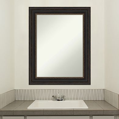Amanti Art Bronze Finish Bathroom Wall Mirror