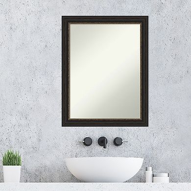 Amanti Art Narrow Frame Bathroom Wall Mirror