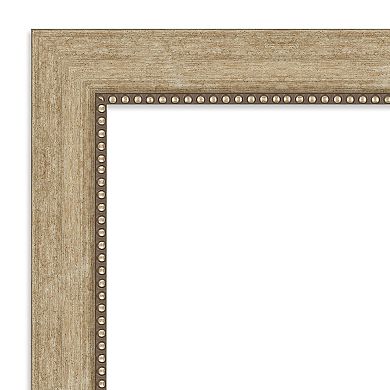 Amanti Art Non-Beveled Bathroom Wall Mirror Astor Black Frame