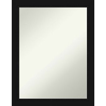 Amanti Art Non-Beveled Bathroom Wall Mirror Avon Black Frame