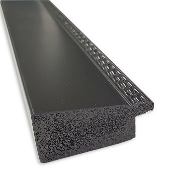 Amanti Art Non-Beveled Bathroom Wall Mirror Avon Black Frame