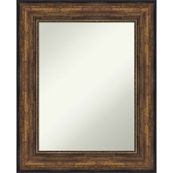 Amanti Art Bronze Tone Finish Bathroom Wall Mirror