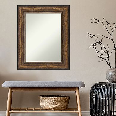 Amanti Art Bronze Tone Finish Bathroom Wall Mirror