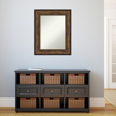 Amanti Art Bronze Tone Finish Bathroom Wall Mirror