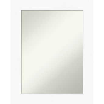 Amanti Art White Bathroom Wall Mirror