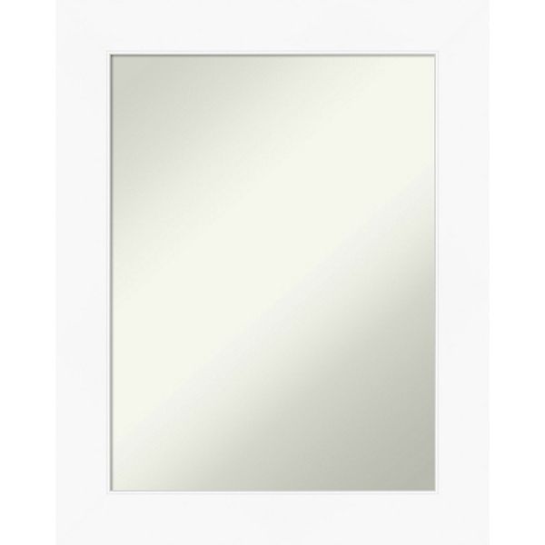 Amanti Art White Bathroom Wall Mirror