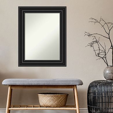 Amanti Art Colonial Black Bathroom Wall Mirror