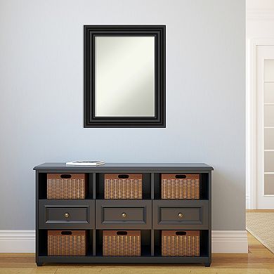 Amanti Art Colonial Black Bathroom Wall Mirror