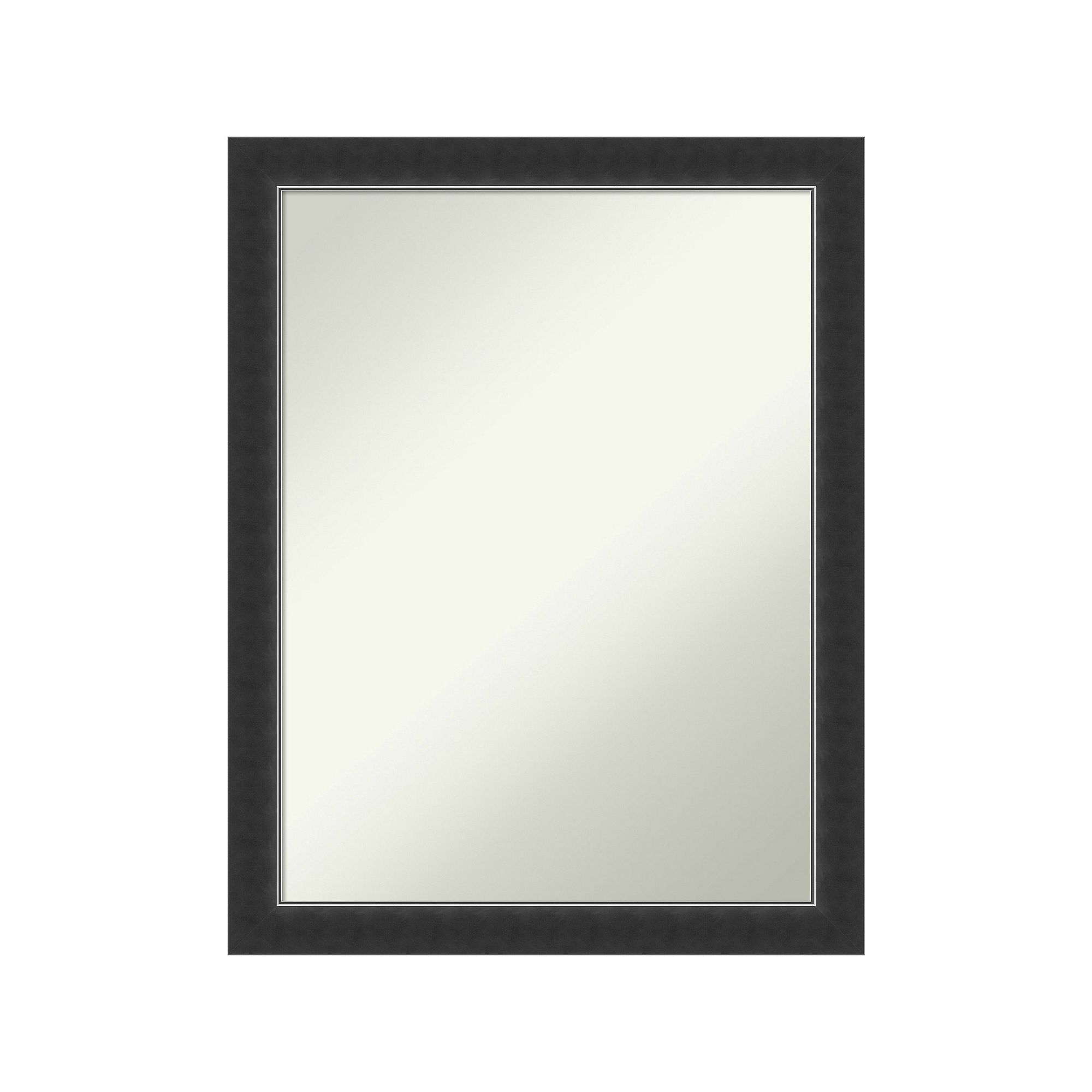 Amanti Art Corvino Narrow Black Bathroom Wall Mirror