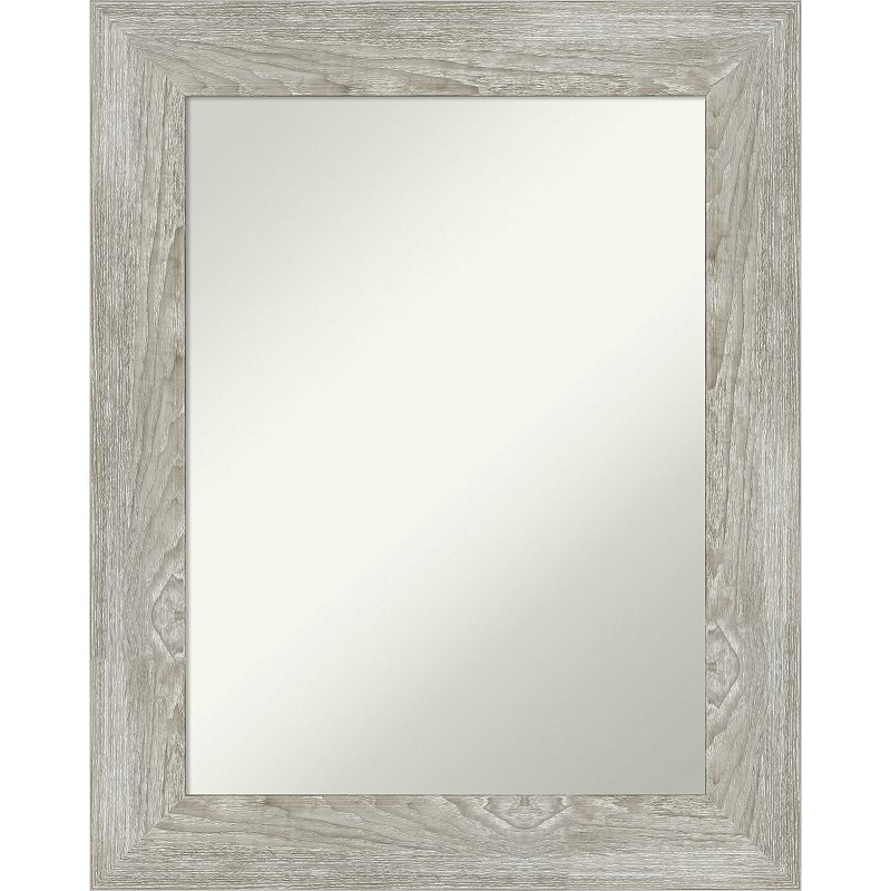 Amanti Art Dove Gray Wash Bathroom Wall Mirror, Grey