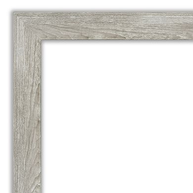 Amanti Art Dove Gray Wash Bathroom Wall Mirror