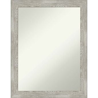 Amanti Art Dove Gray Wash Narrow Bathroom Wall Mirror