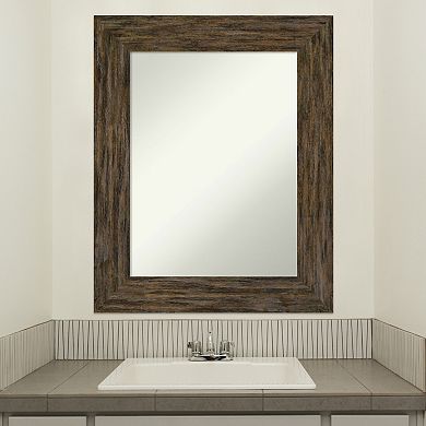 Amanti Art Fencepost Bathroom Wall Mirror